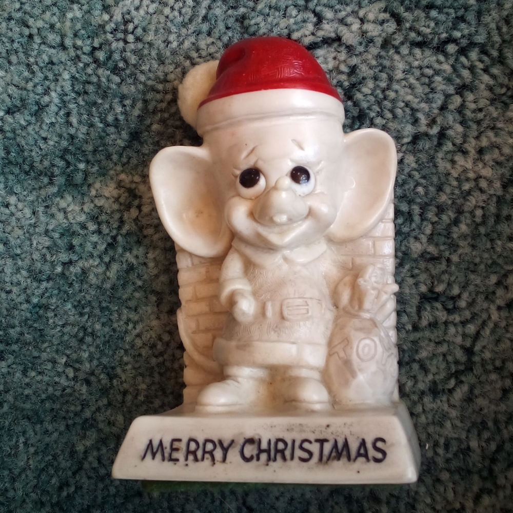 Mousey Santa Christmas Statue.